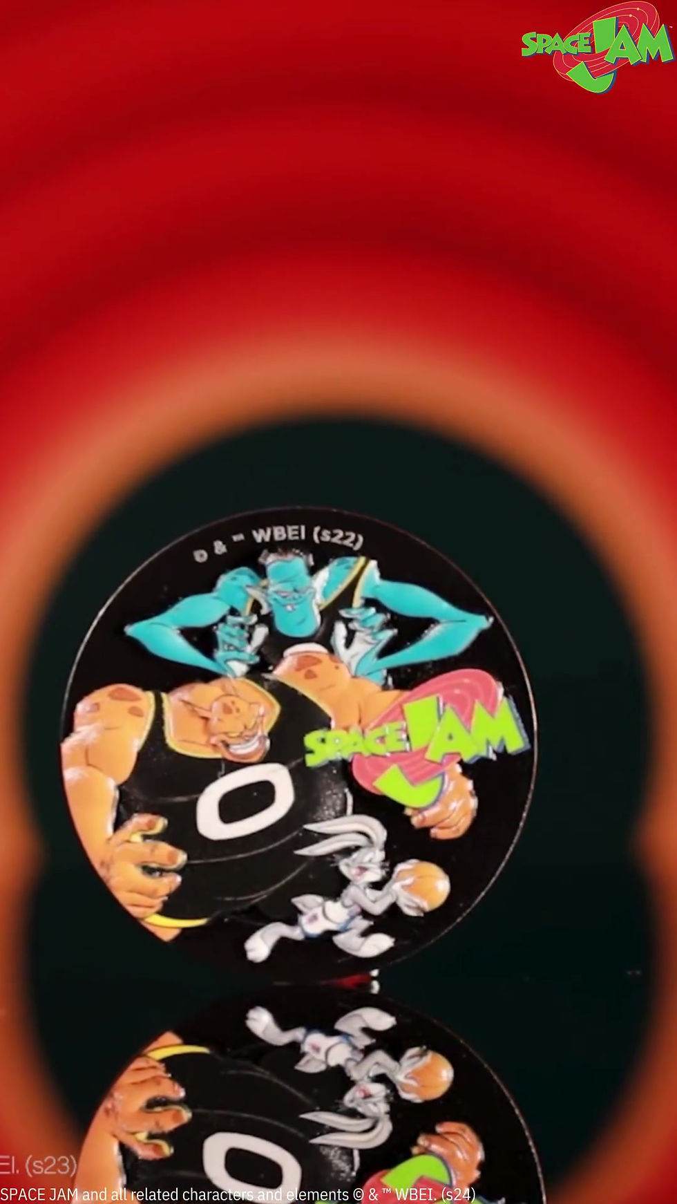 Miniatura: Space Jam 2oz .999 Glow inDark .999 Silver Coin in High Relief $5 Niue 2024