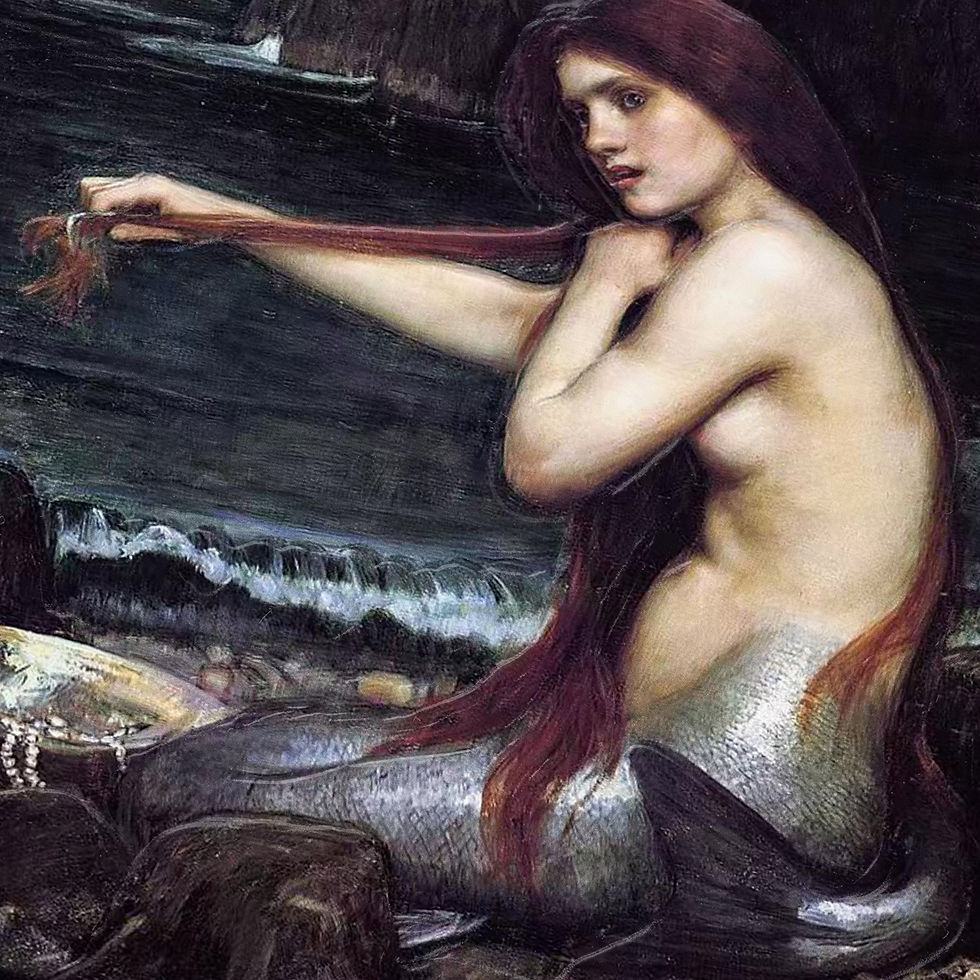 Miniaturbild: A Mermaid 1900 by John William - 2.5oz Silver Coin 10000 Francs CFA Chad 2024