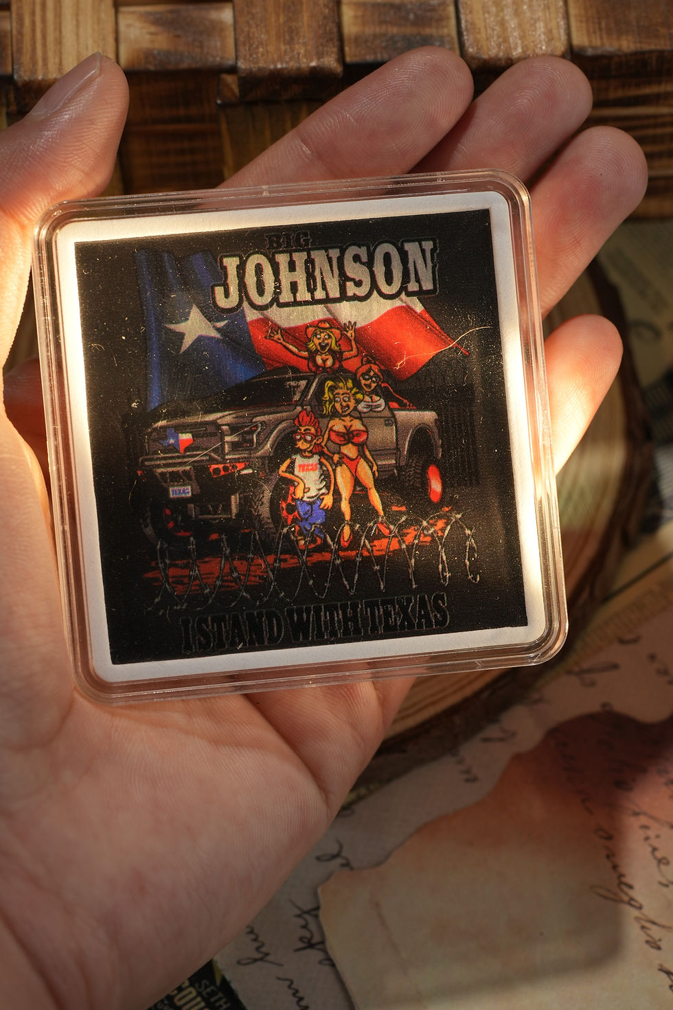 Miniaturbild: Big Johnson I Stand with Texas 1 oz Silver Coin 1000 Francs CFA Cameroon 2025