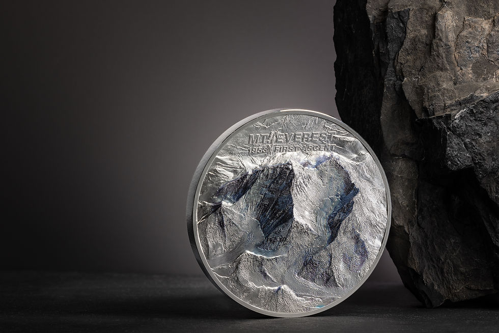 Thumbnail: MOUNT EVEREST First Ascent 1 Kg Kilo Silver Coin 100$ Cook Islands 2023