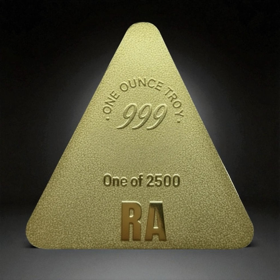 Miniatura: Egyptian Gods: RA - 1oz .999 Copper 24k Gold Glided Colorized round 2025