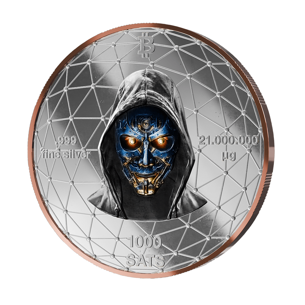 Miniatura: Project Crab: Rose Gold Edition Silver Coin Satoshi 2026 in ApoPaxx