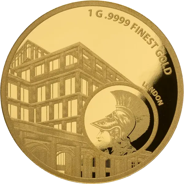 Miniatura: Global Stock Exchange – Asia Edition - 5 x 1g 999.9 Gold 2000 Francs Guinea 2025
