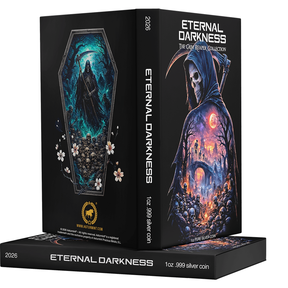 Miniatura: Eternal Darkness - The Grim Reaper Collection - 3 x 1 oz .999 silver Liberia 202