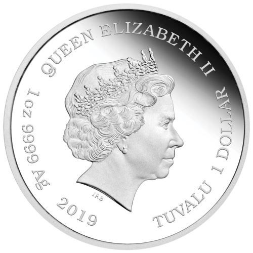 Miniatura: MAGGIE SIMPSON – THE SIMPSONS – 2019 1 oz SILVER PROOF COIN – TUVALU – PERTHMINT