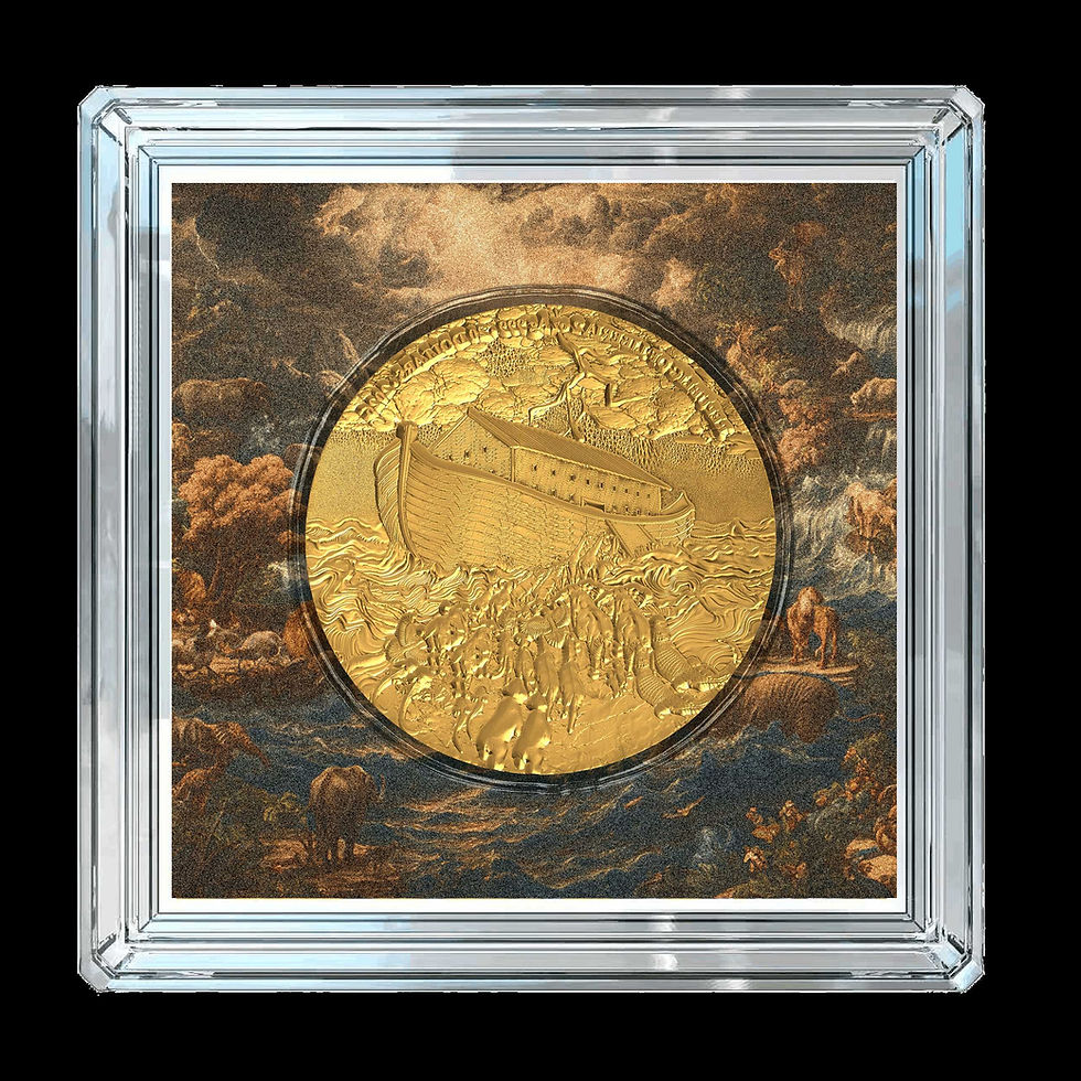 Miniatura: Noah's Ark Stacker - 2 oz .999 Silver Coin Blind Box - 20$ Liberia 2026