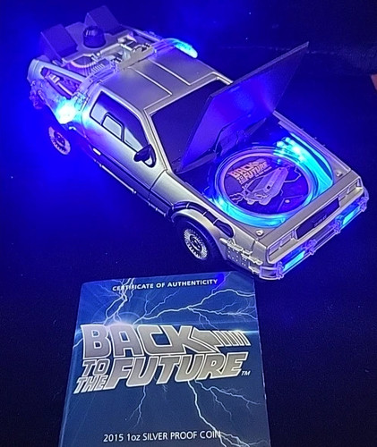 BACK TO THE FUTURE – DELOREAN CAR PACKAGE - 1oz 999.9 Silver Coin