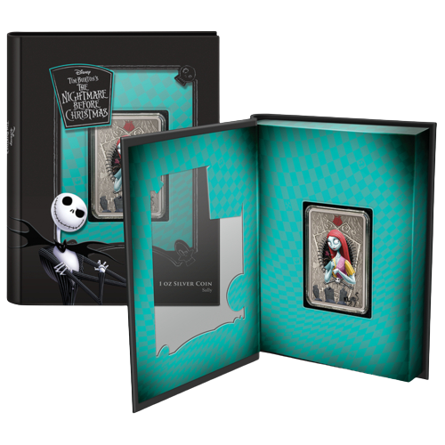 Miniatura: KOSZMAR PRZED ŚWIĄTECZNYM SALLY- 2021 1 OZ CZYSTE SREBRNA MONETA – NIUE – NZ MIN