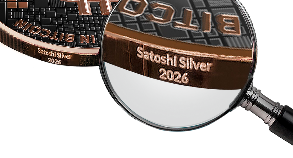 Miniatura: Project Dolphin: Ruthenium Rose Gold Edition Silver Coin Satoshi 2026 in ApoPAXX