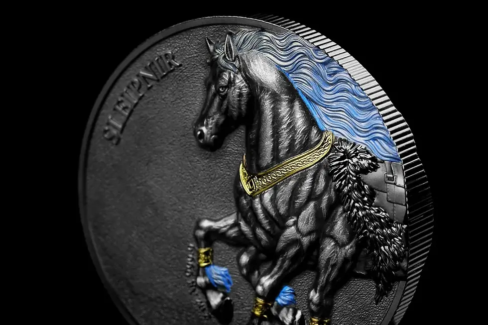 Miniatura: Germania beasts: Sleipnir Ultra Double High Relief 2oz .999 Silver Germania 2026
