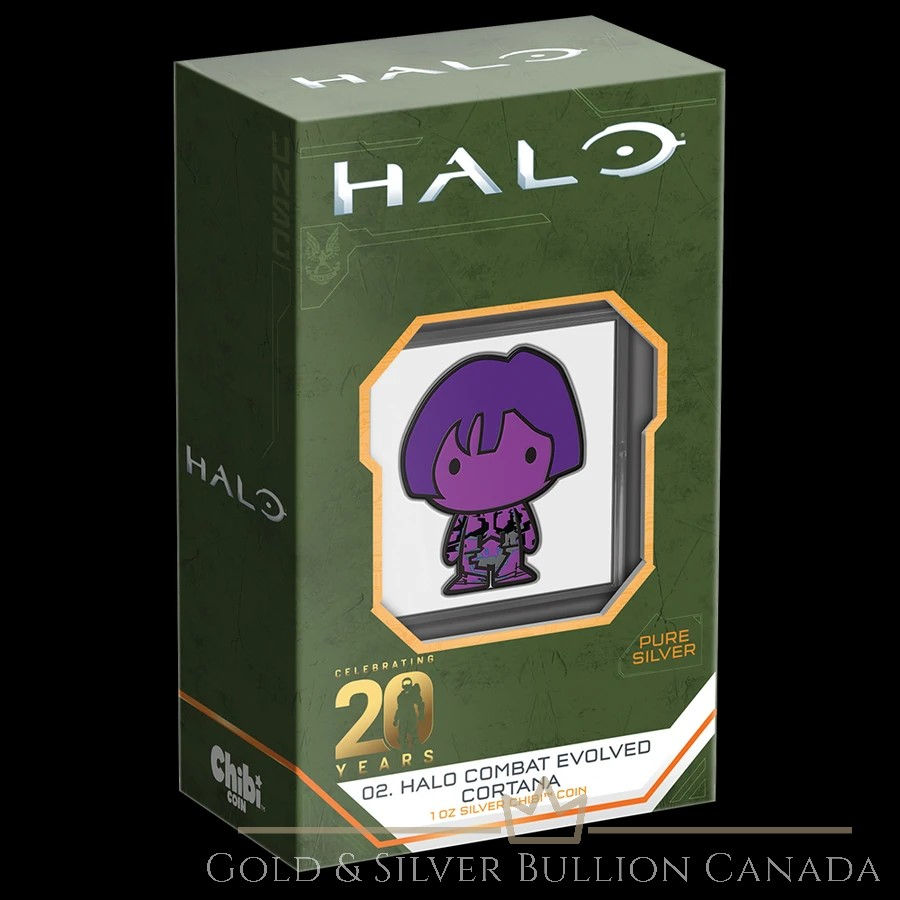 CORTANA – CHIBI COIN COLLECTION HALO SERIES – 2021 1 oz Pure Silver Proof Coin