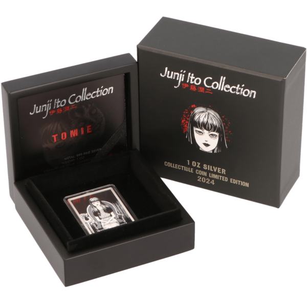 Miniatura: Junji Ito Collection Tomie 1oz Silver Proof-Like Colorized Coin Cameroon 2024