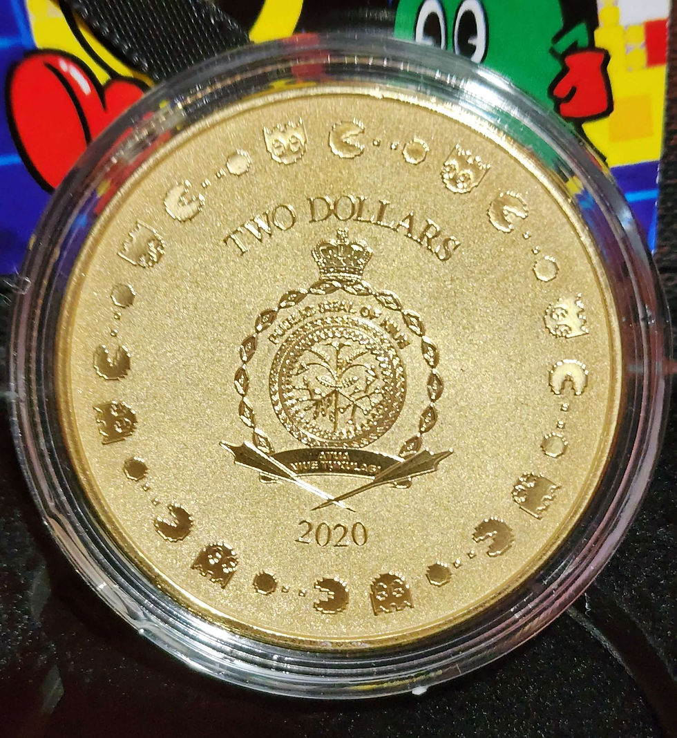 Miniatura: PAC-MAN 40th Anniversary Colorized Silver Coin – 2020 1 oz $2 NZD Niue Pure Silv