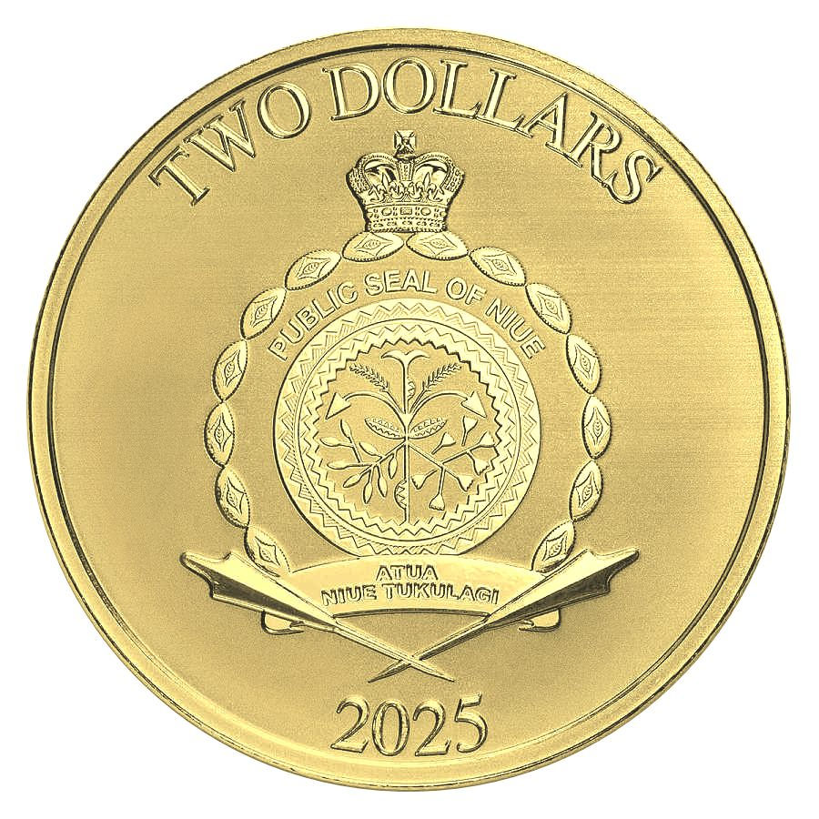 Miniatura: Scrooge McDuck Disney 1 oz .999 Silver Coin Gold Glided 2$ Niue 2025