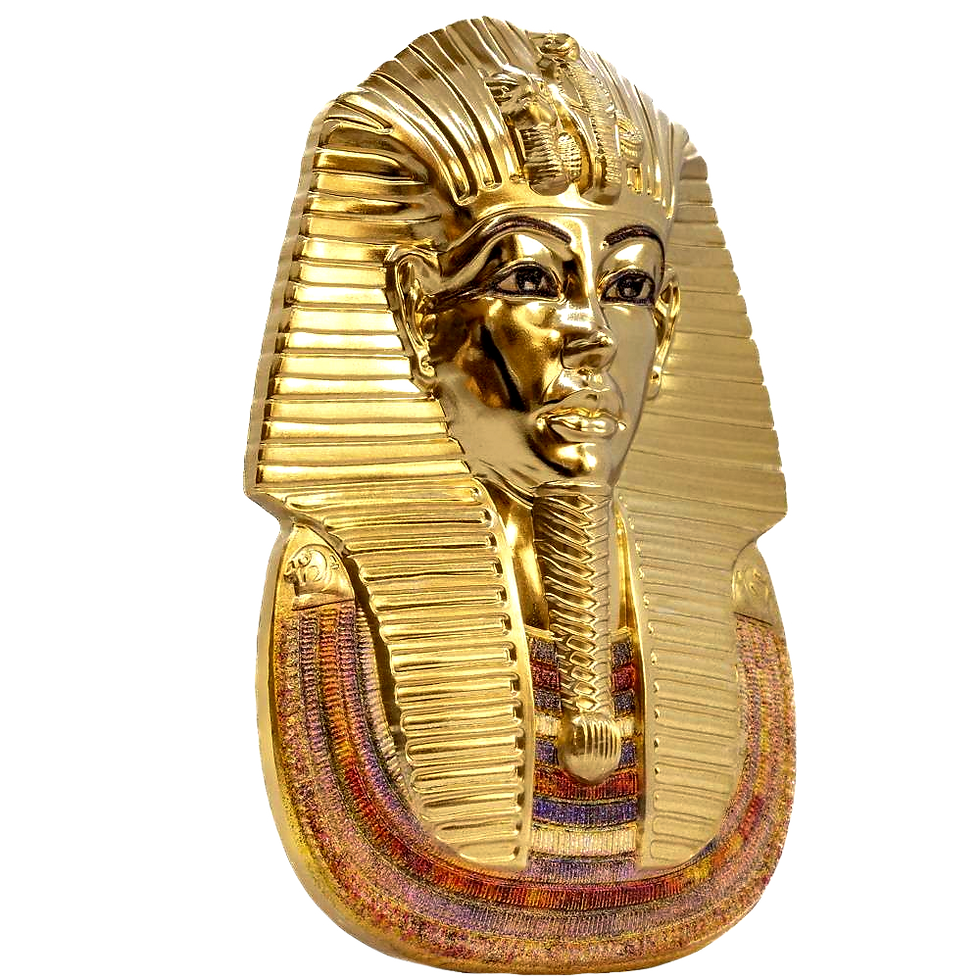 Miniatura: TUTANKHAMUNS MASK Egyptian Art 3D 3 Oz Silver Coin 20$ Palau 2022