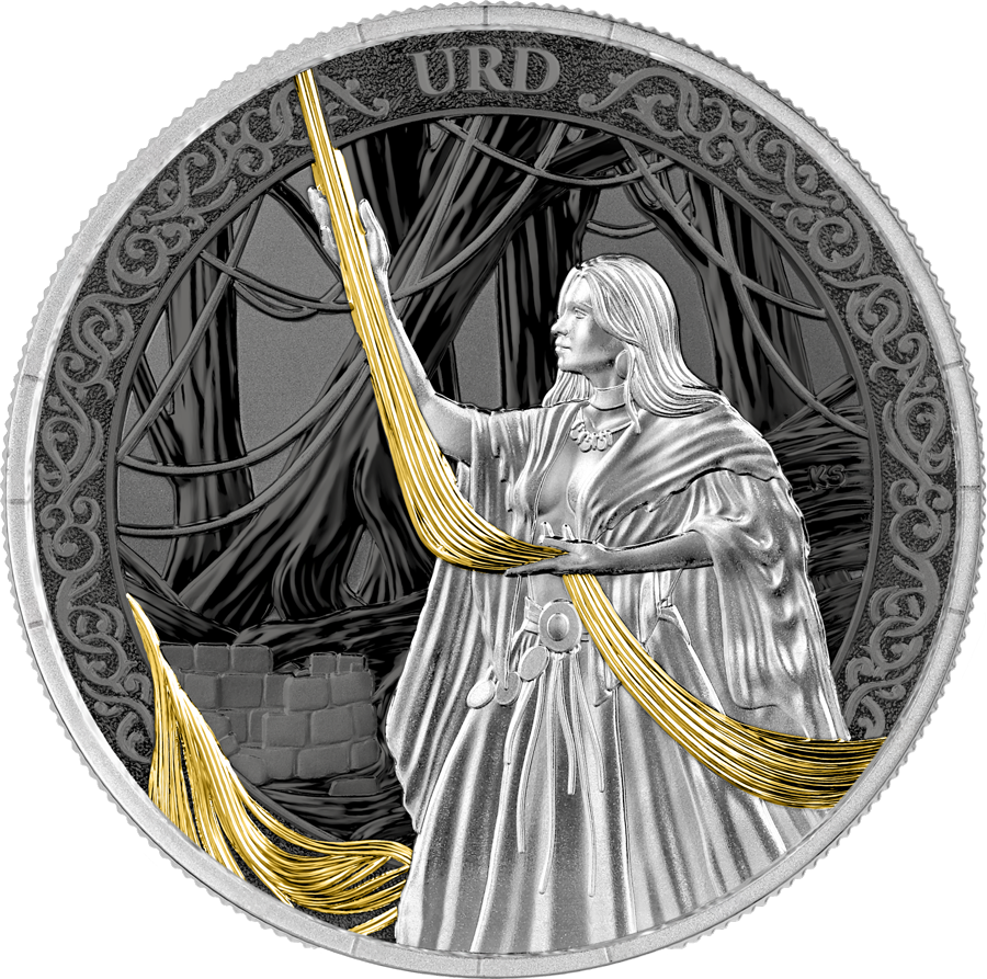 Thumbnail: Norns: Triune 3 x 1 oz Silver BU Colorized Set - 5 Mark Germania 2026