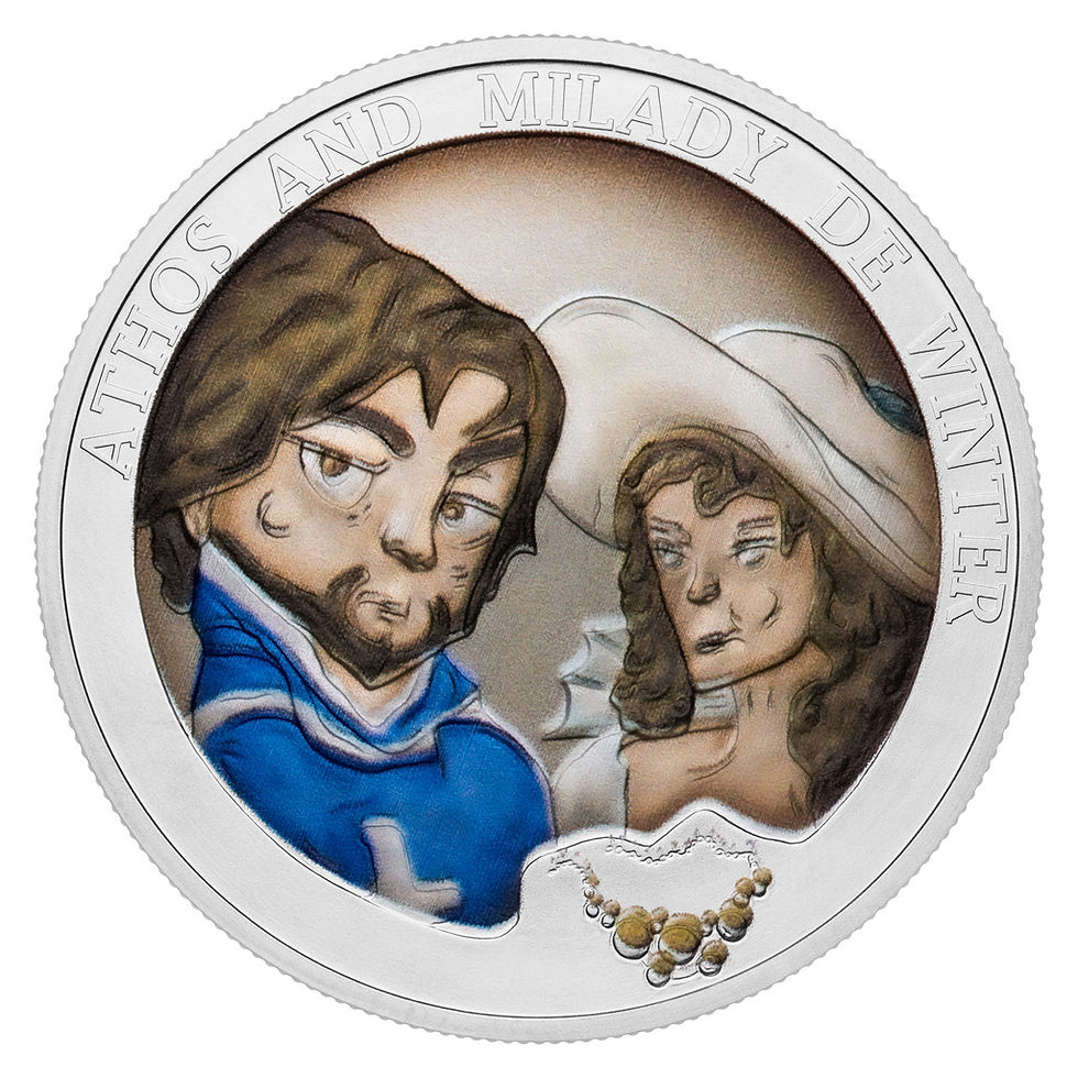 Miniatura: Three Musketeers Set 4 x 1oz .999 Silver 1$ Niue 2025