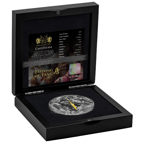 Miniaturbild: TAIZONG OF TANG Legends of the Great Chinese Emperors 2 Oz Silver 5$ Niue 2023