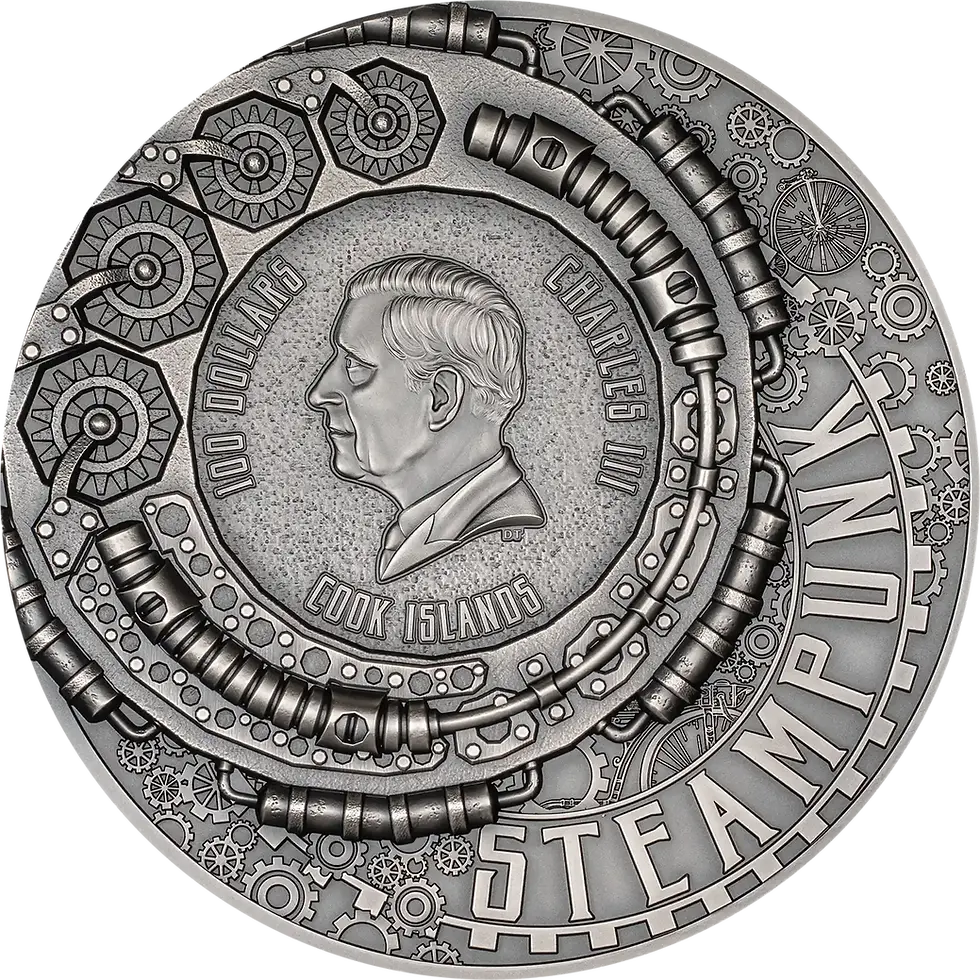 Miniatura: CARNIVAL Steampunk series 1 Kg Kilo Silver Coin 100$ Cook Islands 2026