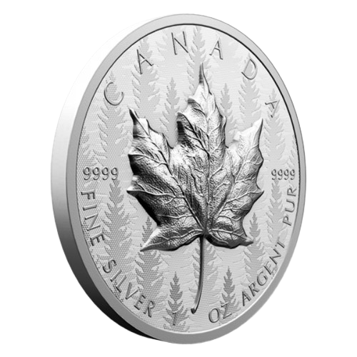 Miniatura: Maple Leaf UHR Pulsating Forest 1 oz Silver Coin $20 Canada 2024