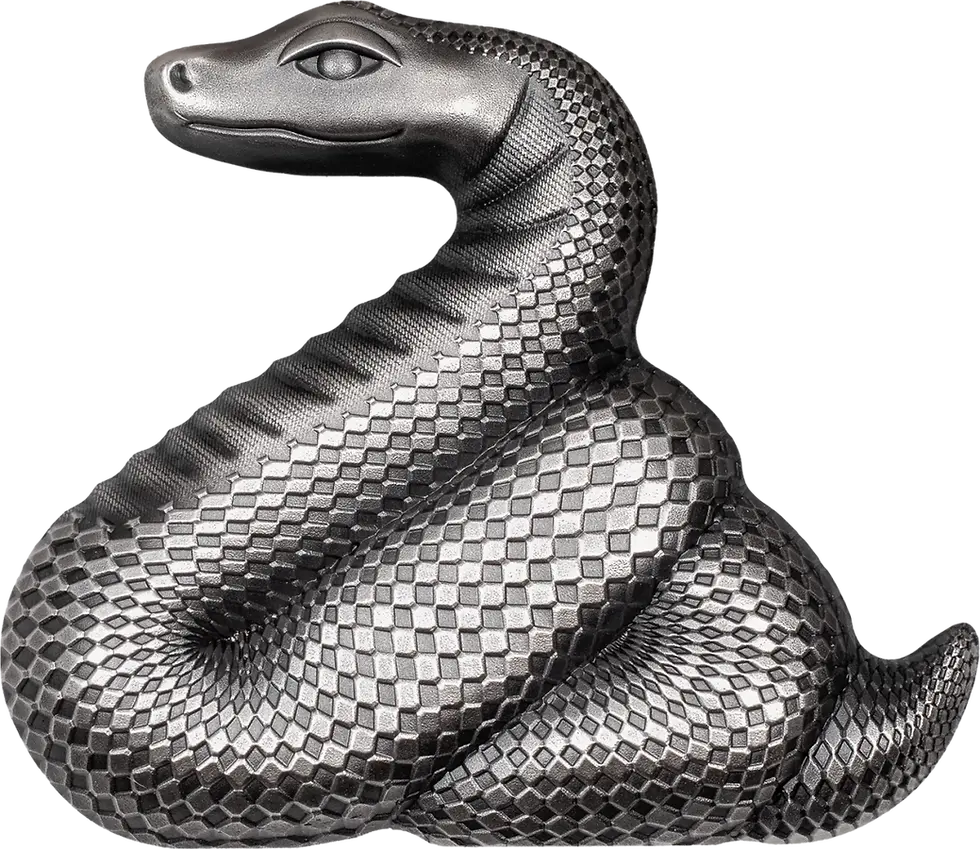 Miniatura: NIMBLE SNAKE Lunar Year 1 Oz Silver Coin 1000 Togrog Mongolia 2025