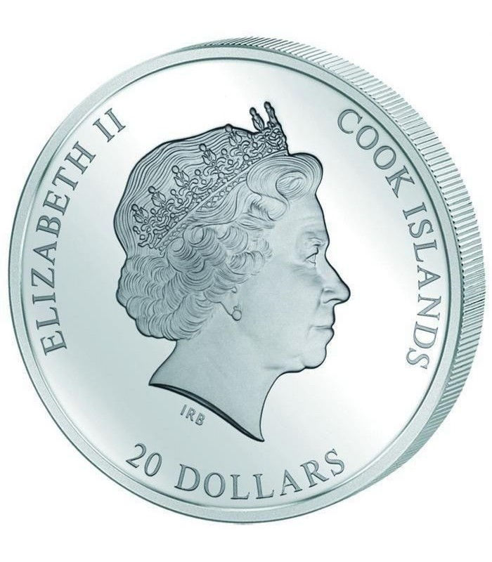 Thumbnail: Pieta - Michelangelo 3oz Silver Coin + 1/4 oz Gold Bar $20 Cook Island 2014