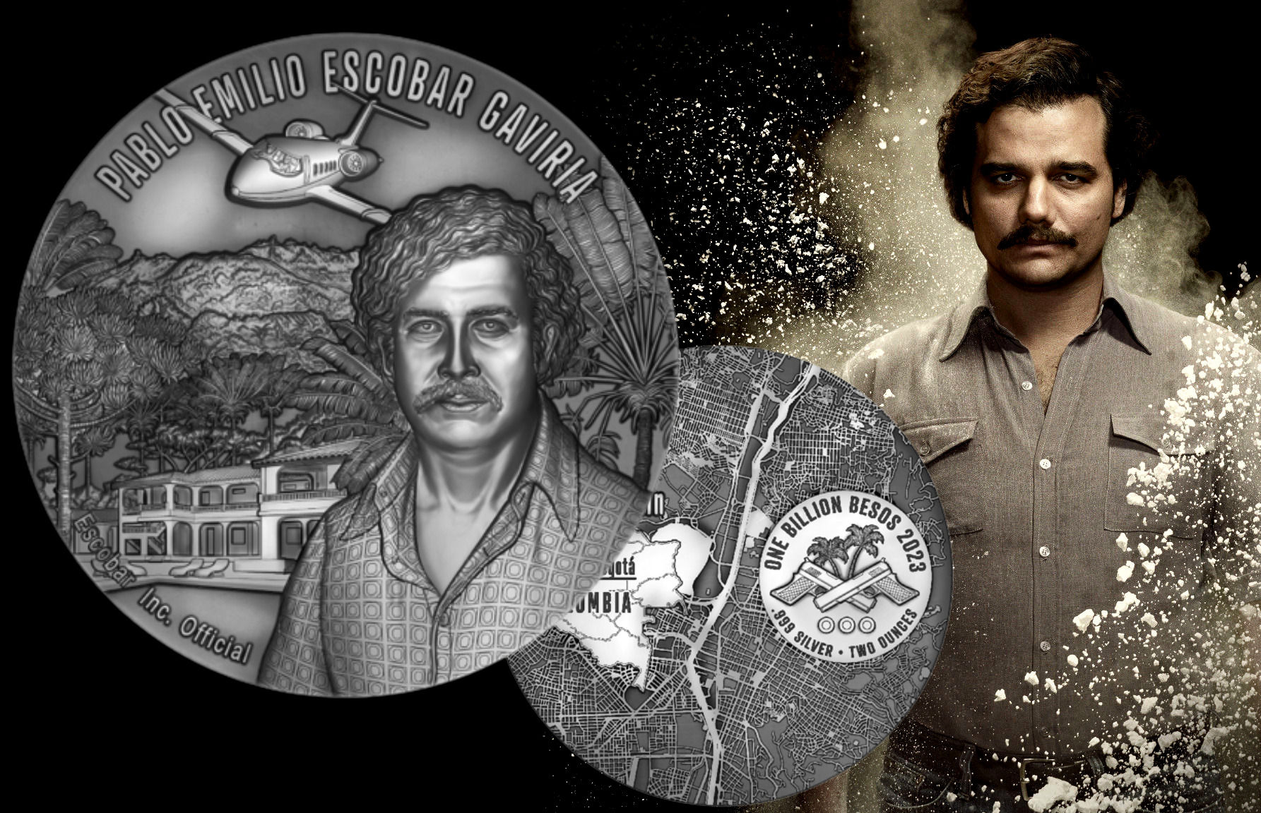 Pablo Escobar 2oz Silver 30th anniversary of death 2023