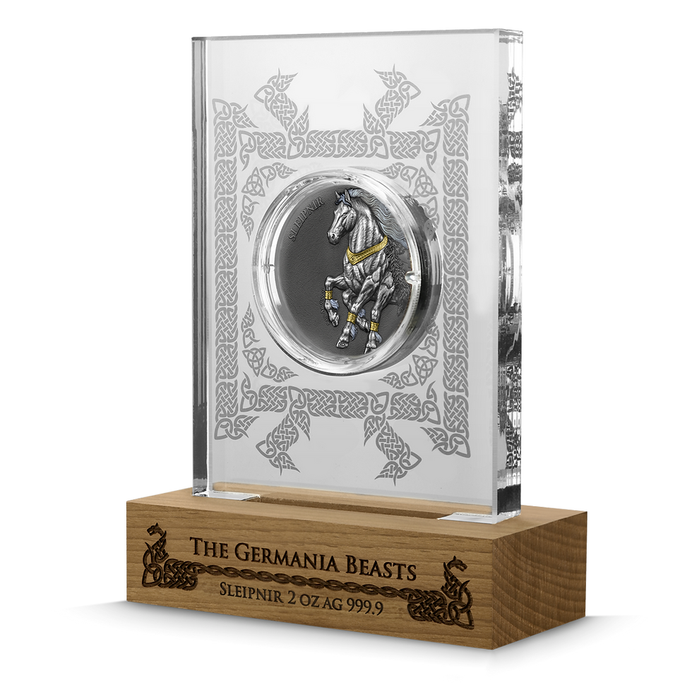 Miniatura: Germania beasts: Sleipnir Ultra Double High Relief 2oz .999 Silver Germania 2026