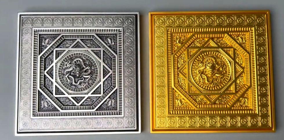 Miniatura: Forbidden City Caisson 2 oz 999 Fine Silver Coin – Chad 2022 – 10000 Francs CFA
