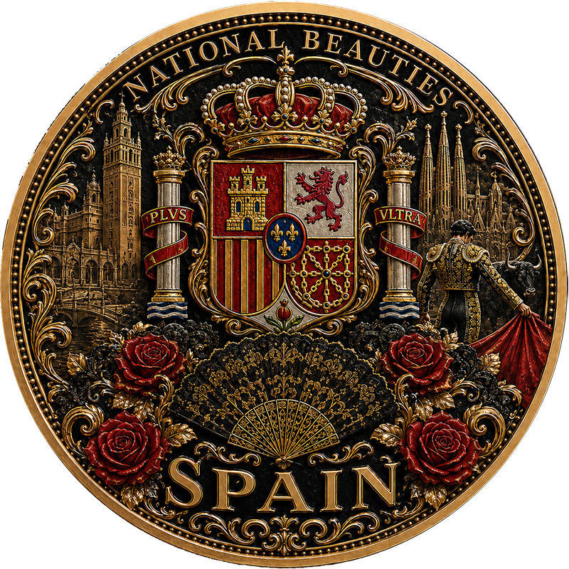 Miniature : Spain Seduction: National Beauties 1 Oz .999 Copper Round 2026