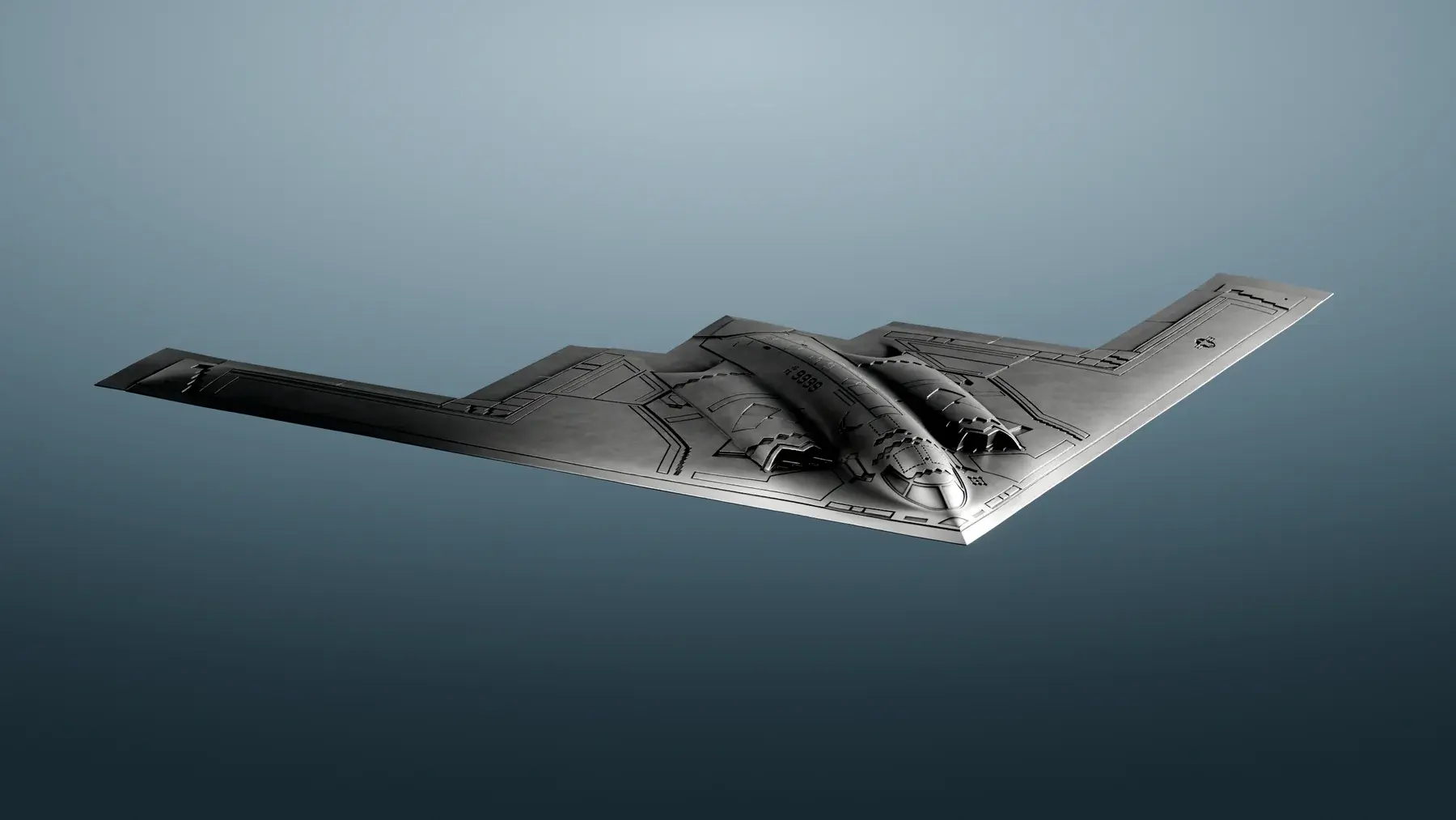 B-2 Spirit Stealth Bomber  - 1 oz .999 Ultra High Relief Silver - 2$ Niue 2026