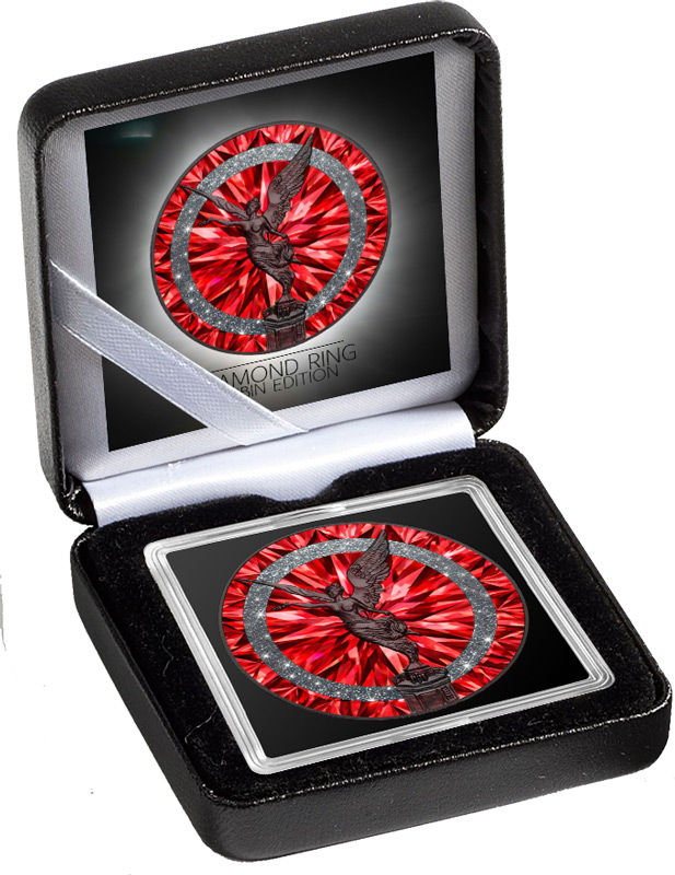Miniatura: DIAMOND RING RUBIN 1 Oz Silver Coin Mexico 2024