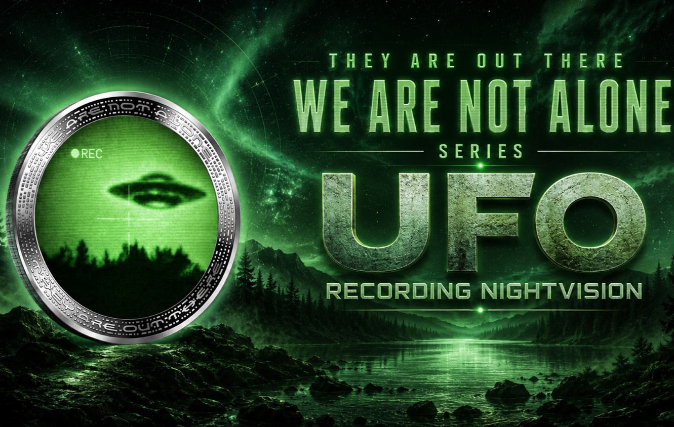 UFO Recording Nightvision: Alien & UFO series - 1oz .999 Silver Coin 2026