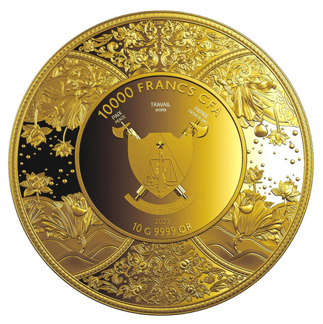 Miniatura: DURGA - 10 g 999.9 Gold Proof Coin - 10000 Francs CFA Cameroon 2023
