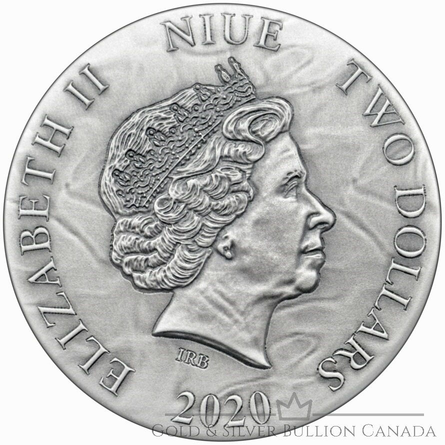 Miniatura: ANASTASIYA - DARK BEAUTIES - 2020 1.6oz (50g) Moneda de plata pura con acabado antiguo -