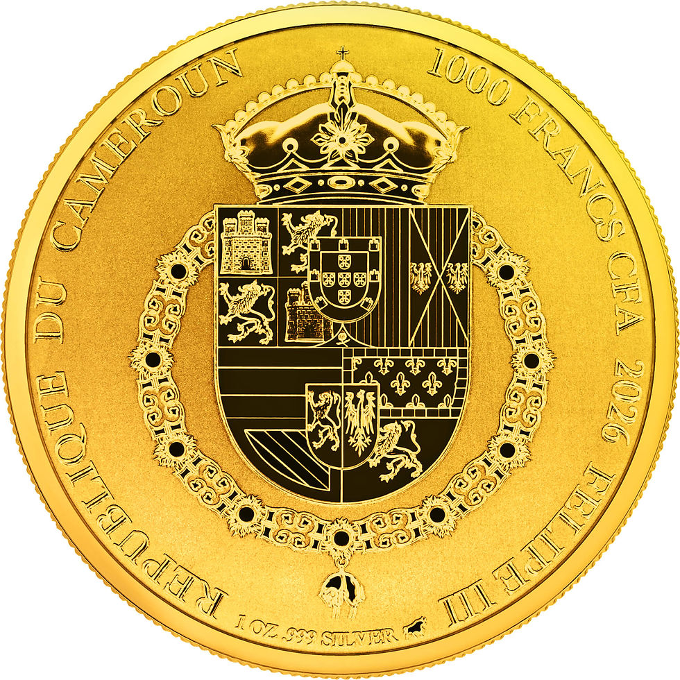 Thumbnail: Don Quixote of La Mancha - 1oz Gold Glided Silver Coin - 1000F Cameroon 2026