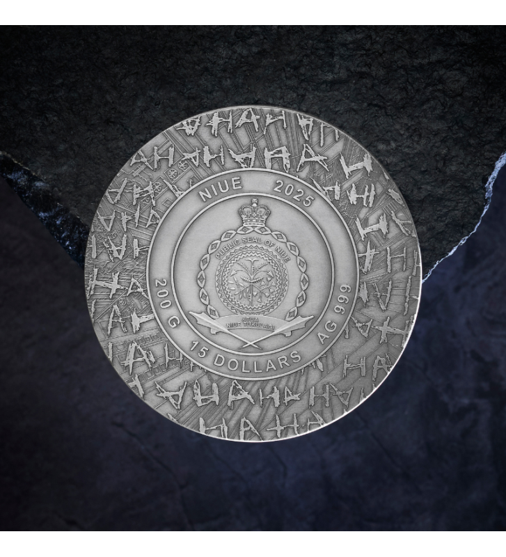 Thumbnail: The Joker: Gotham - 200g .999 High Relief Silver Coin - 15$ Niue 2026