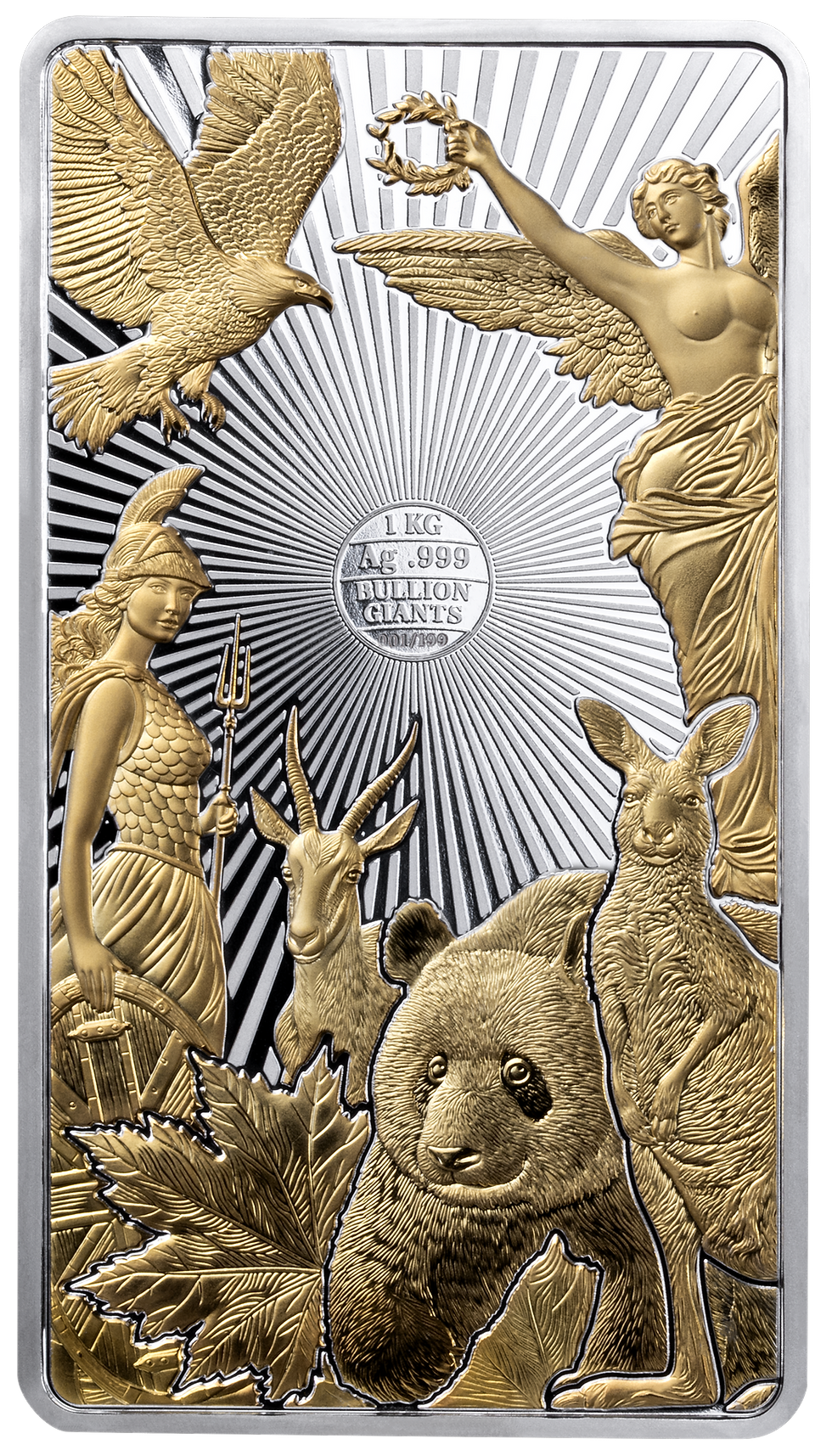 Thumbnail: Famous Bullion Giants 1kg Kilo .999 Silver Coin 25$ Solomon Islands 2026