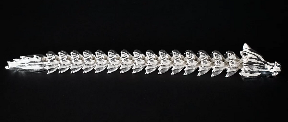 Miniaturbild: Pressburg Mint 3D Draconis Articulating 300g Silver Figurine