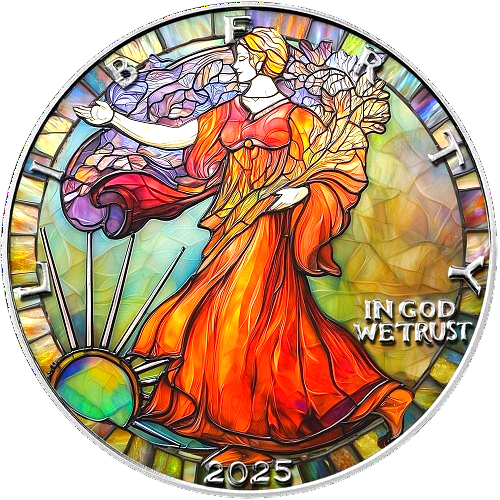 Miniature : ART NOUVEAU Liberty 1 Oz Silver Coin 1$ USA 2025