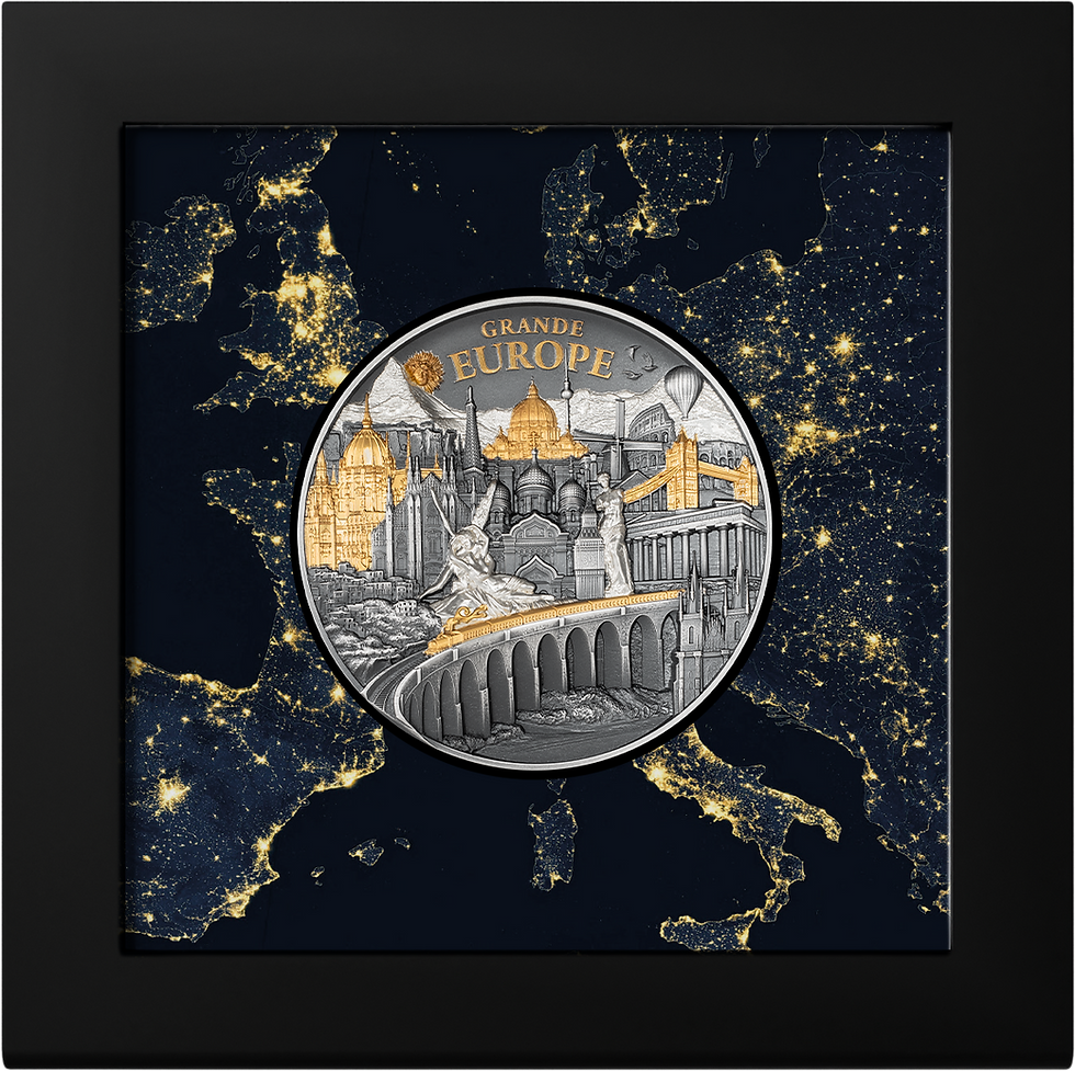 Miniature : GRANDE EUROPE Hidden Treasure 3 Oz Silver Coin 20$ Cook Island 2025