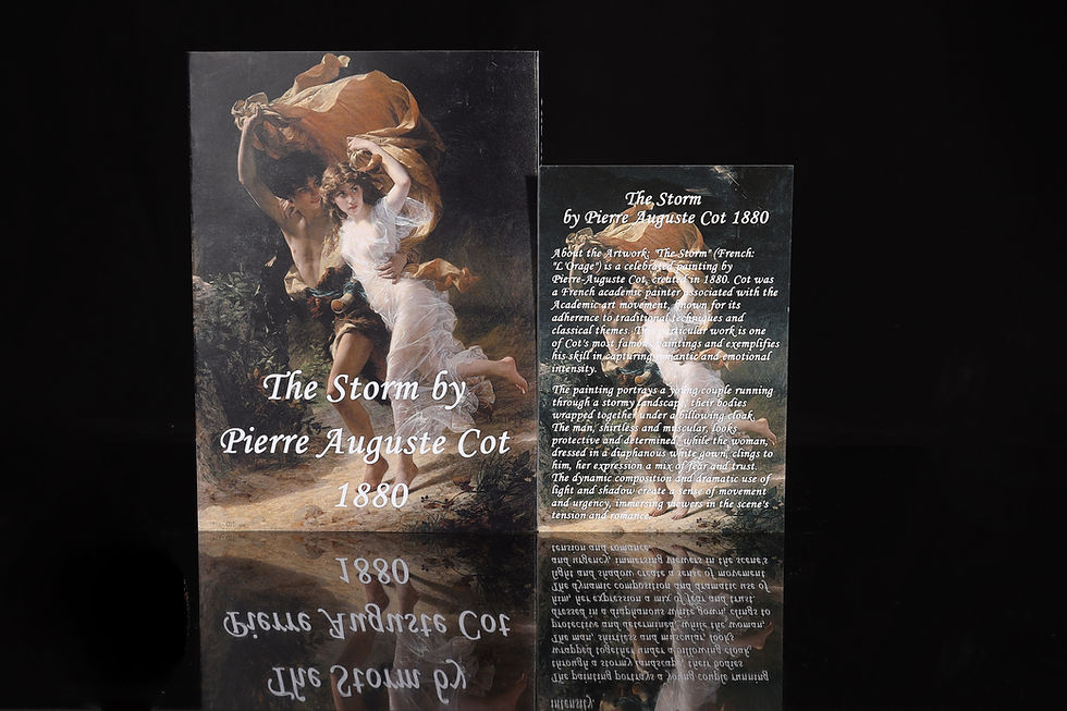 Miniature : The Storm by Pierre Auguster Cot 1880 1oz .999 Silver Coin 1000F Cameroon 2025