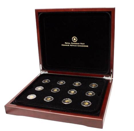 Miniaturbild: 2013 Canada The Most Affordable Gold Coin Collection 12 Coin Set