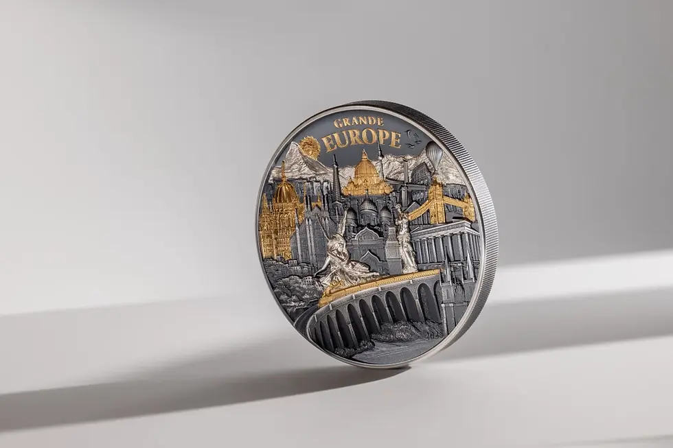 Miniature : GRANDE EUROPE Hidden Treasure 3 Oz Silver Coin 20$ Cook Island 2025