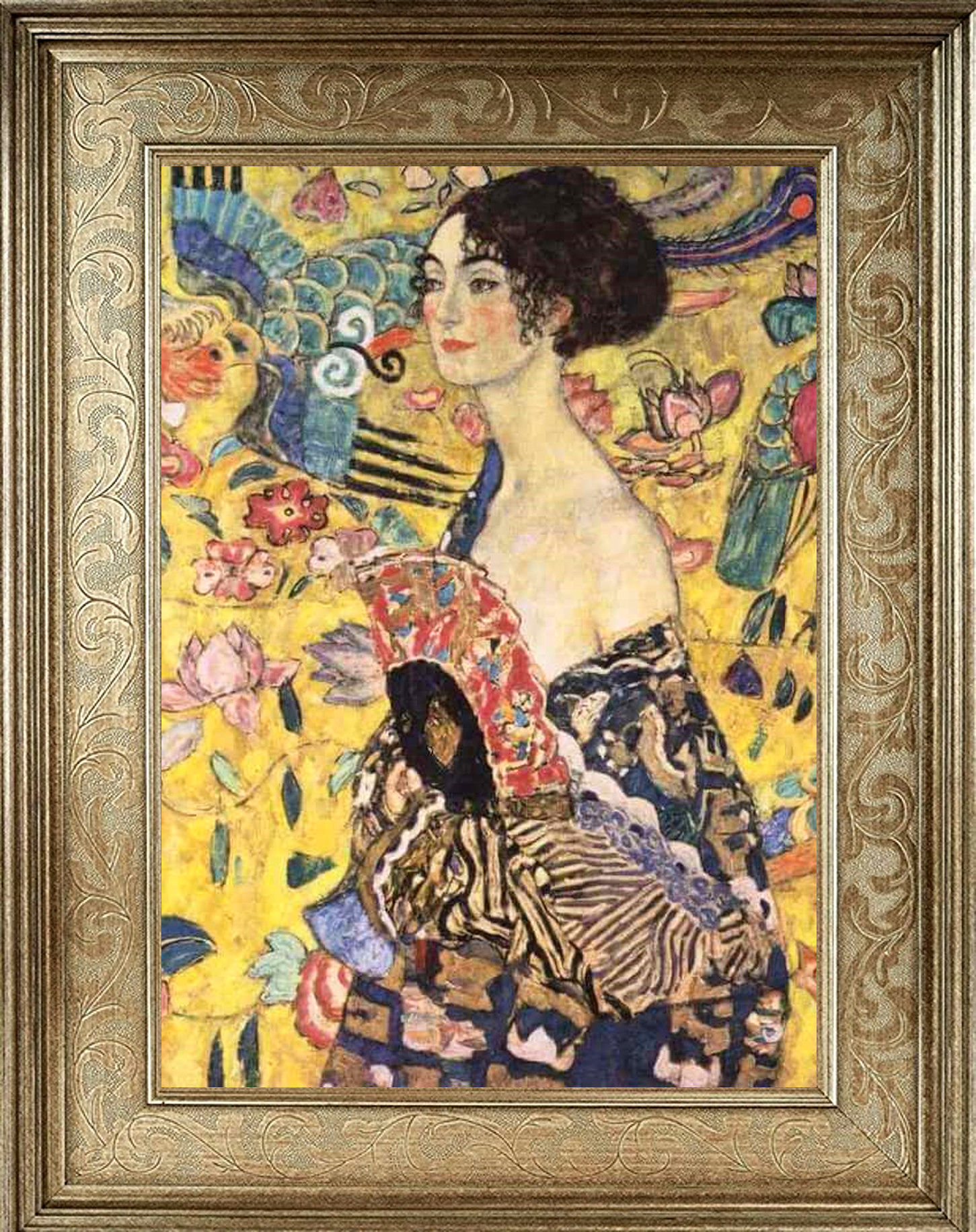LADY WITH A FAN Gustav Klimt Masters of Art - 1.5 Kg Silver - 150$ Solomon 2024