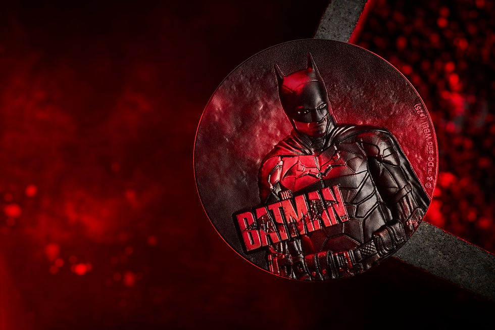 Miniature : The Batman, Gotham - 200g .999 High Relief Silver Coin - 15$ Niue 2026