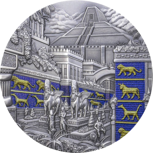 Miniaturbild: BABYLON – LOST CIVILIZATIONS – 2021 $10 2 oz Reinsilber Hochreliefmünze – Pala