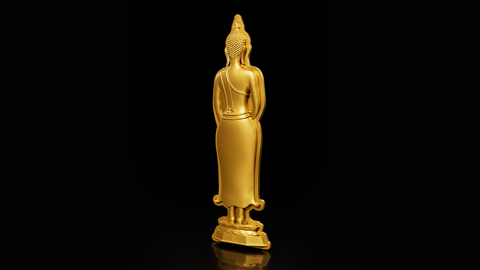 Miniature : Sunday Buddha - The Embodiment of Restraint 1oz Silver Coin 5000 Franc Chad 2024