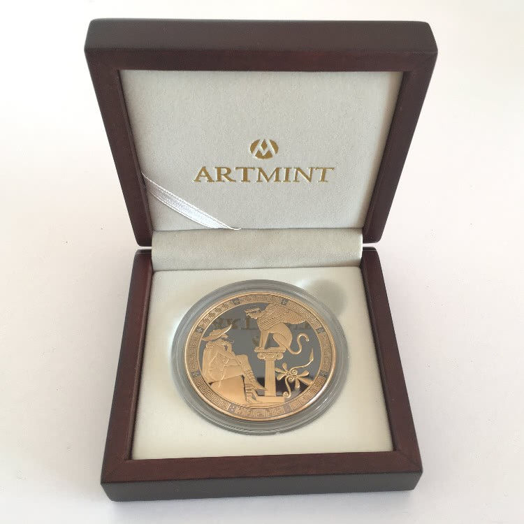 Miniature : Greek Myths: “Oedipus and Sphinx” - 2oz .999 Silver Coin - 5$ Niue 2016