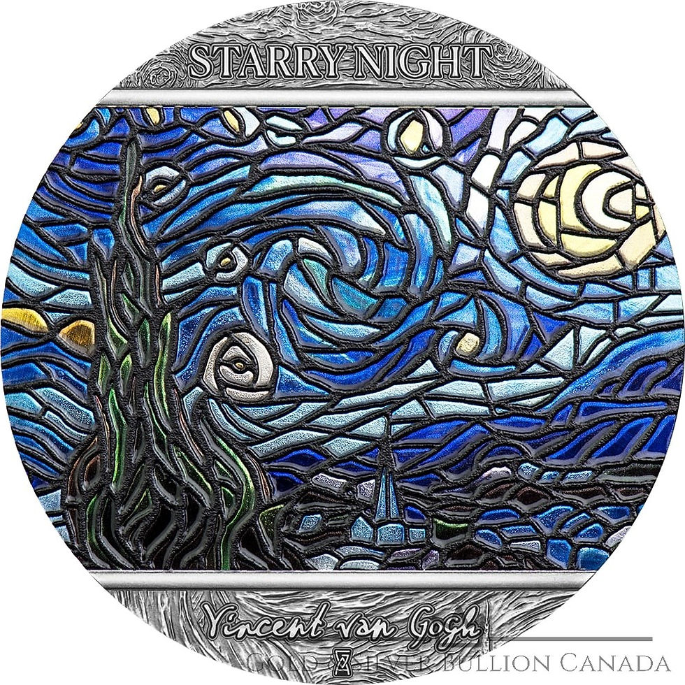 STARRY NIGHT VINCENT VAN GOGH STAINED GLASS SERIES – 2022